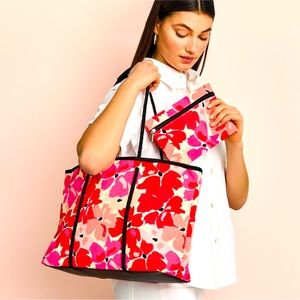 Poppy Print Tote